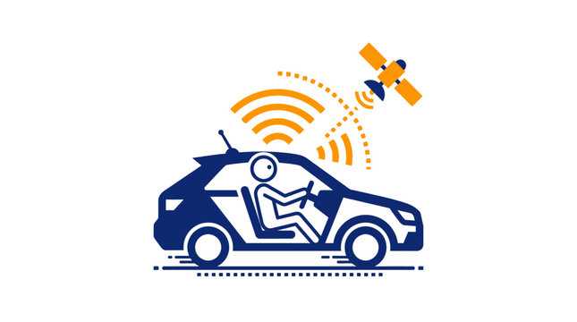 Autonomous Car With Satellite Navigation System