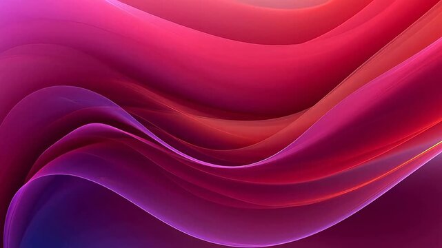 Digital fuchsia glowing curve abstract background