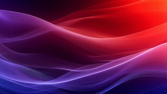 Digital fuchsia glowing curve abstract background