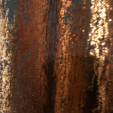 Luxury copper, bronze, red gold metallic fabric texture elegant draped folds shimmer, distressed foil effect