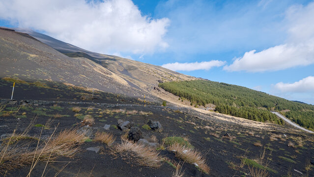 Near Cratere Silvestri, Etna, Sicily, Italy
