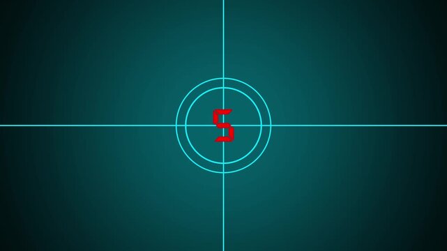 Digital countdown clock timer in 10 to 0 second. White text number on isolated black background.10 second timer countdown animation, countdown timer animation on black background, 4k video