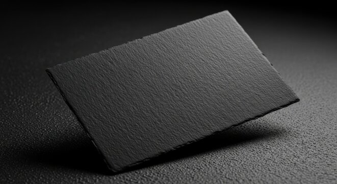 Dark Slate Serving Platter With Rough, Natural Texture