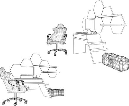 High-Quality Ergonomic Gamer Set Up with Modern White Computer Table and Racing Style Chair for Enhanced Comfort and Style