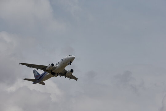 A commercial jet makes its final approach into Alejandro Velasco Astete International Airport in Cusco, Peru one of the world's most challenging and dramatic aviation environments. Sitting at 3,399mt