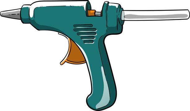 Hot Glue Gun Craft and DIY Tool Vector