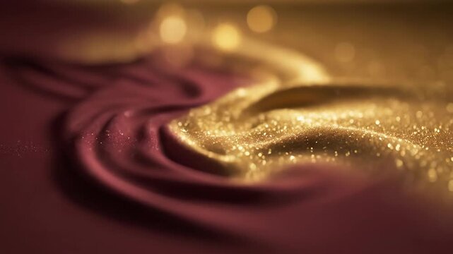 Close Up of Shimmering Fabric with Glitter Effects.
