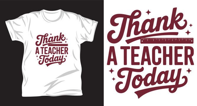 Teacher graphic vector t shirt design print