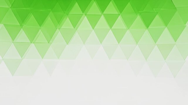 Green Geometric Gradient Background with Triangle Pattern