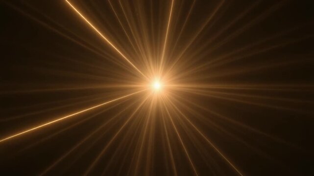 Bright light source emanating from the center with radial light rays against a dark background