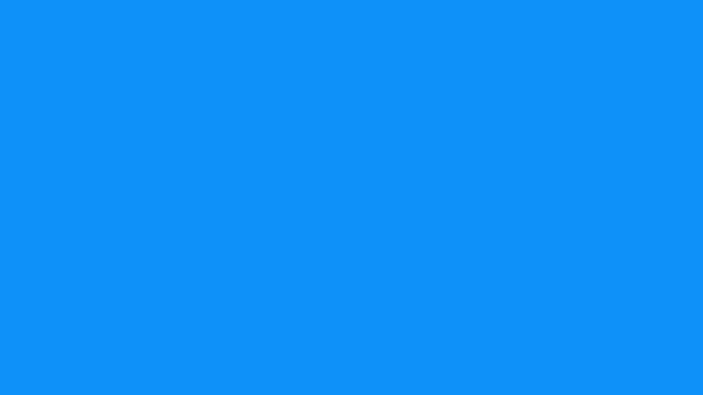 Minimalist black linear logo animation with geometric shapes on bright blue background art.