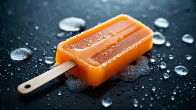 Video Frozen treat on dark background