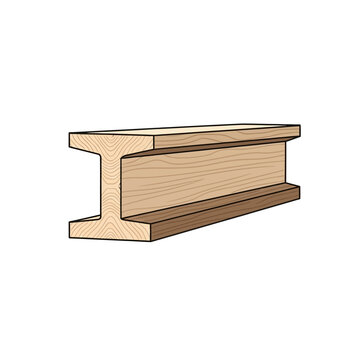 An illustration of a steel i-beam used in structural construction applications