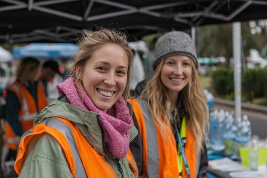 Volunteers Help Community Events Like Charity Runs Support