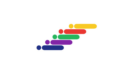 Colorful Bars and Circles Graphic. © rastra