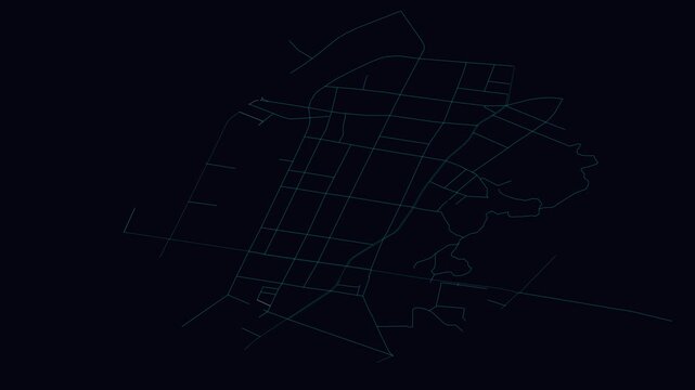 Tieling, China, City Infrastructure Expansion Animation, Urban Visualization Technology