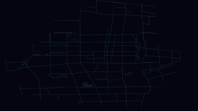 Songjiang, China, City Infrastructure Expansion Animation, Urban Visualization Technology