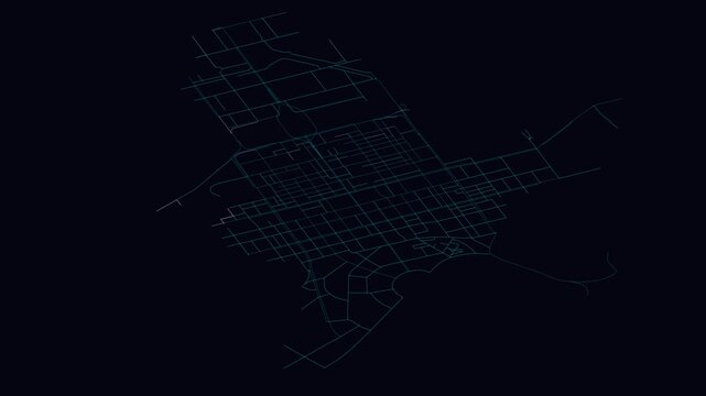 Mudanjiang, China, City Infrastructure Expansion Animation, Urban Visualization Technology