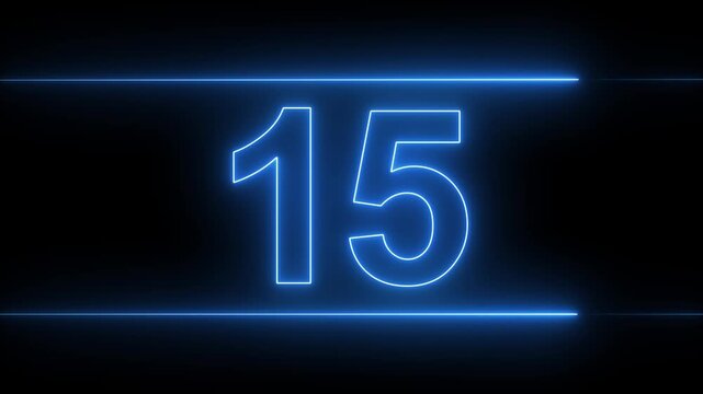 20 second countdown. Time counter number 20 to 0 second modern digital countdown timer ,20 seconds simple countdown timer. Dynamic 20s Countdown Engaging Timer Visuals for Events 4k video.