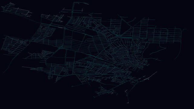 Karaj, Iran, City Infrastructure Expansion Animation, Urban Visualization Technology