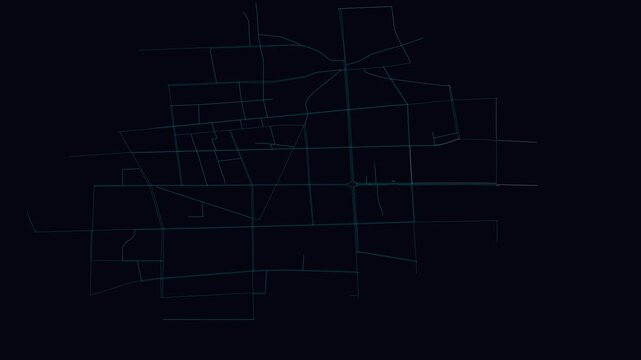 Jincheng, China, City Infrastructure Expansion Animation, Urban Visualization Technology