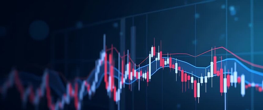 Stock market or forex trading graph. Chart in financial market vector illustration Abstract finance background. concept as Stock market or forex trading graph in financial market vector illustration w