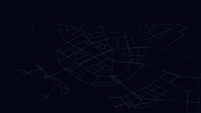 Huizhou, China, City Infrastructure Expansion Animation, Urban Visualization Technology