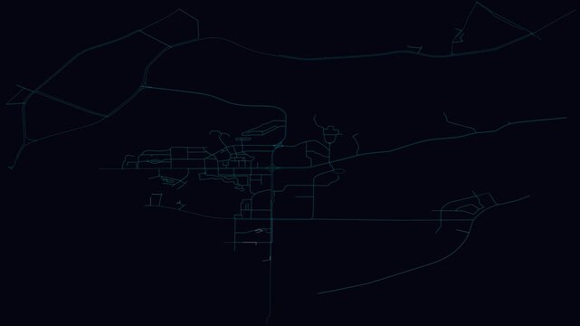 Huangshi, China, City Infrastructure Expansion Animation, Urban Visualization Technology