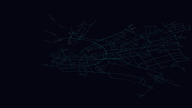 Hamburg, Germany, City Infrastructure Expansion Animation, Urban Visualization Technology
