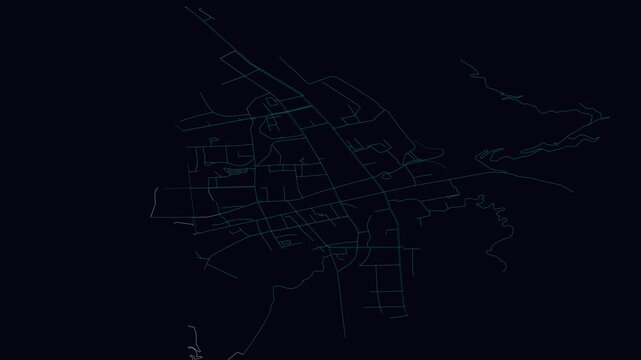 Dingxi, China, City Infrastructure Expansion Animation, Urban Visualization Technology