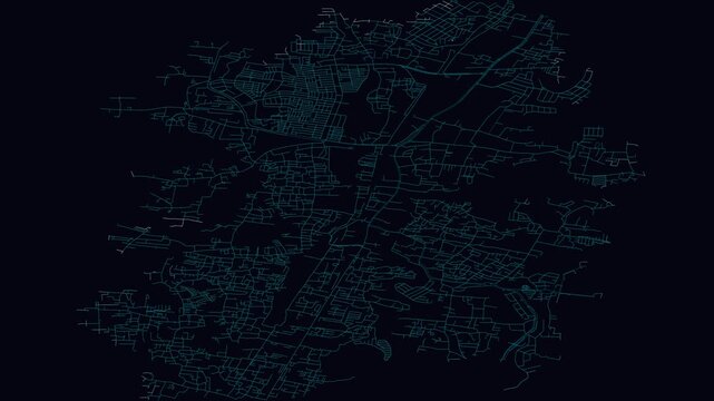 Depok, Indonesia, City Infrastructure Expansion Animation, Urban Visualization Technology