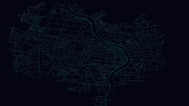 Daegu, Korea, South, City Infrastructure Expansion Animation, Urban Visualization Technology