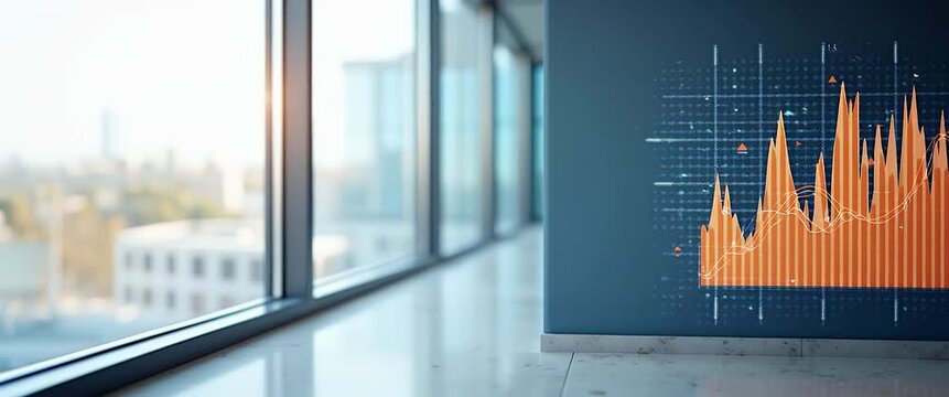 Refined wallpaper design with minimalist risk chart visuals inspired by trade war and risk management highlighting strategic mitigation and proactive risk assessment for corporate resilience in uncert