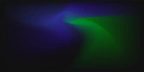 Obraz premium Abstract blurred gradient dark blue and green background