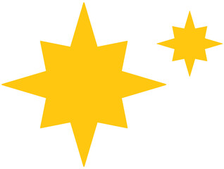 Fototapeta premium parkle star light effect cute simple decorative illustration
