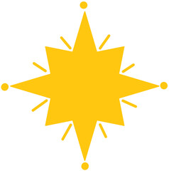 Fototapeta premium parkle star light effect cute simple decorative illustration