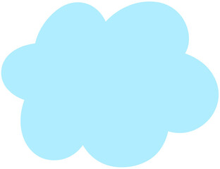 Fototapeta premium Simple speech bubble cute cartoon chat balloon illustration