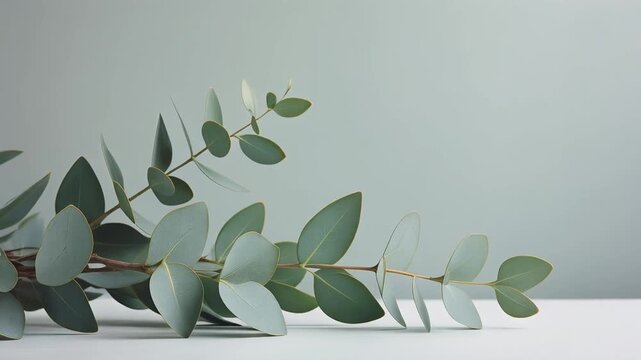 Green plant in a garden vase with leaves natural floral illustration eco design pattern of spring foliage and fresh greenery