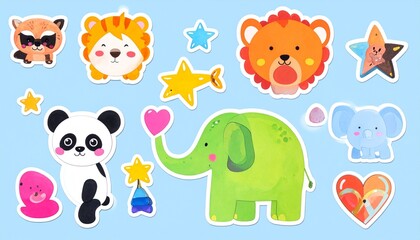 Fototapeta premium set of animals