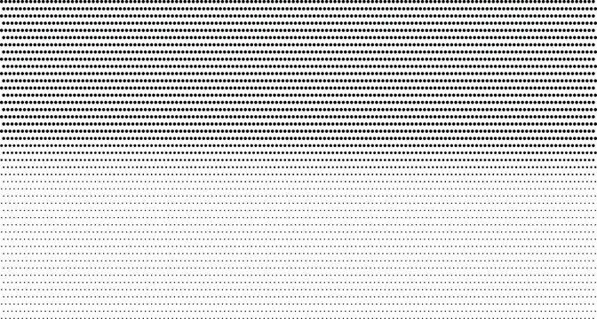 Black and white dotted pattern isolated on transparent background