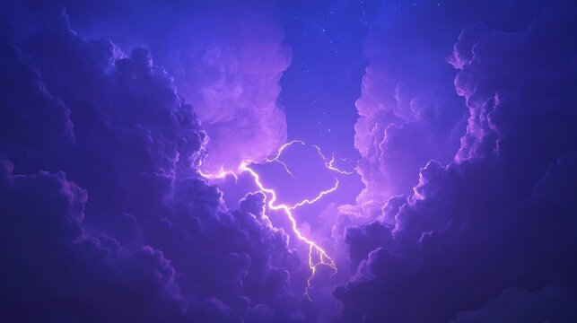 Abstract purple violet lightning design