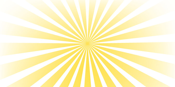 Radiant Sun Rays Transparent Background Vector. Bright Sunburst Light Effect, Starburst Graphic Design for Summer, Comic, or Promotion