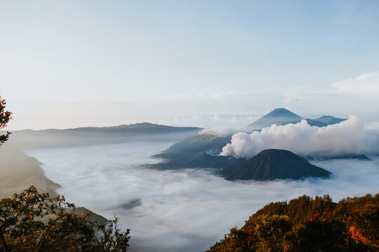 Mount Bromo Sunrise: Majestic Volcanic Caldera and Sea of Sand in East Java