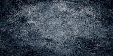 Obraz premium dark blue grunge textured vintage wall background