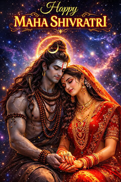 Mahashivratri honoring Shiv Shankar Mahadev Nilkanth Bholenath with Mata Parvati Shivshakti symbolizing divine love spiritual awakening and eternal connection