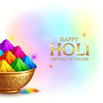 Celebrating the joyous festival of colors with vibrant hues and traditional sweets