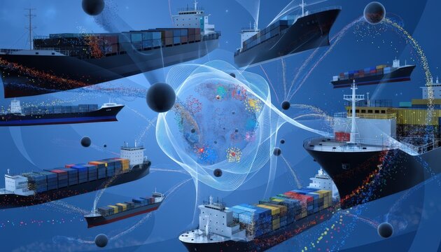 Interactive digital twin of container lines visualizes changeover processes enabling seamless transitions and minimizing downtime in shipping logistics.