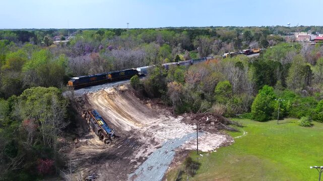 Freight Train Derailment in Hamlet NC Railroad Incident and Cleanup