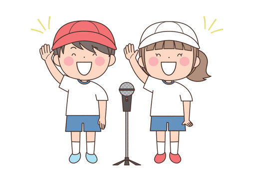 選手宣誓(紅白・笑顔)