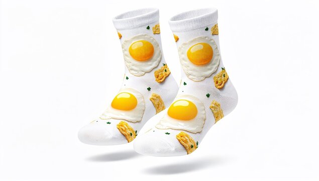 broken egg in glass